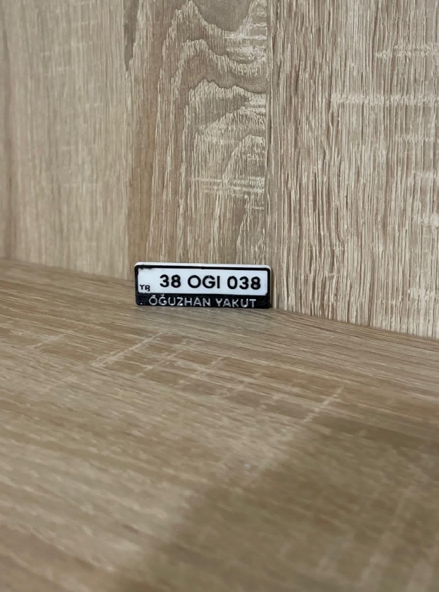 İsme Özel Plaka Anahtarlık